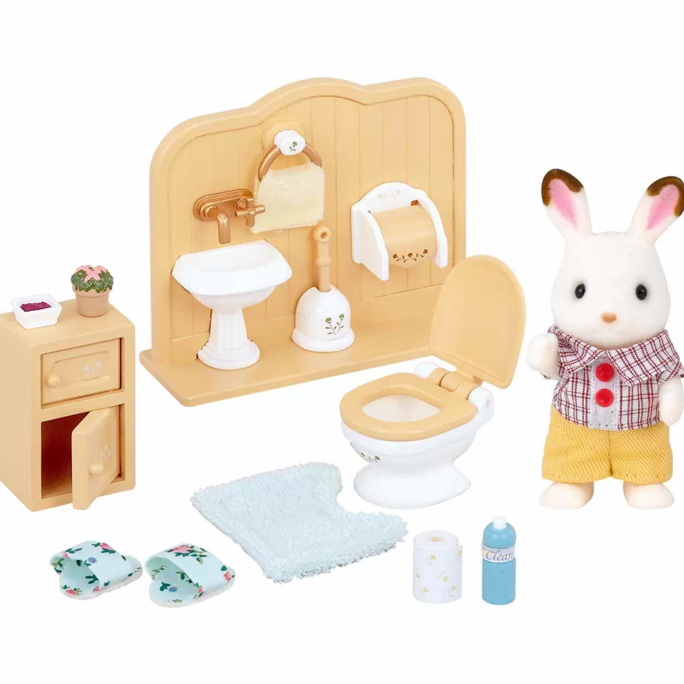 Sylvanian Families Figuras Y Minimundos^ Set De Bano Coco Conejo Chocolate