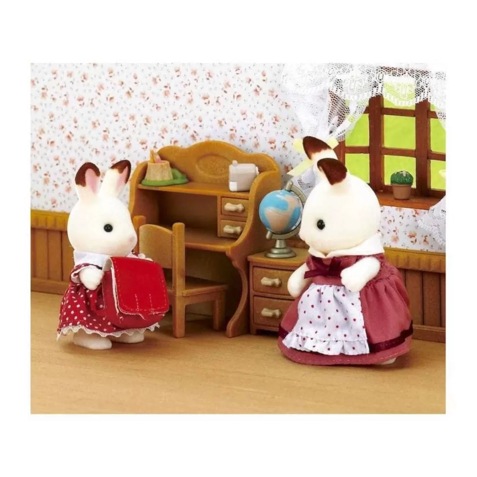 Sylvanian Families Figuras Y Minimundos^ Set De Escritorio Freya Conejo Chocolate