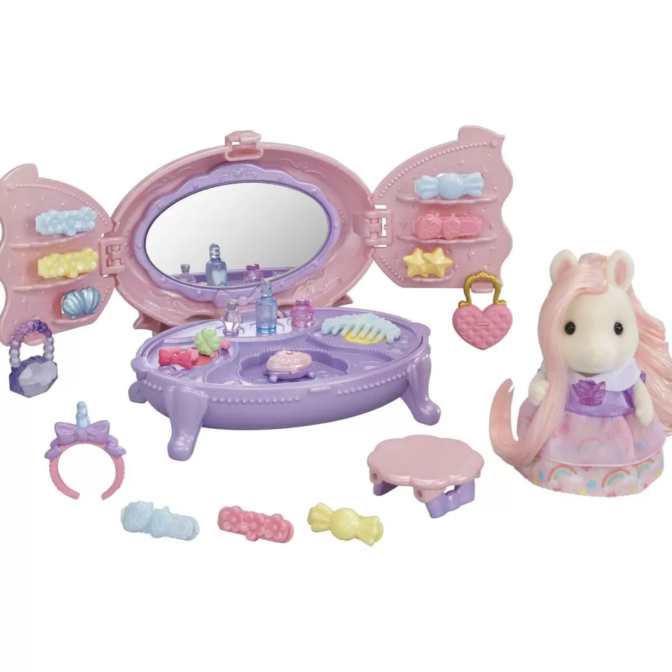 Sylvanian Families Figuras Y Minimundos^ Set Tocador De Los Pony