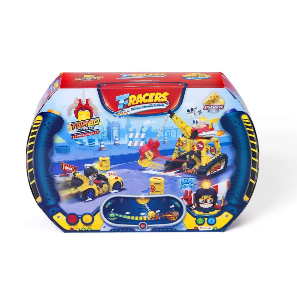 T-Racers Vehículos Y Radio Control^T- Racers Playset Turbo Crane