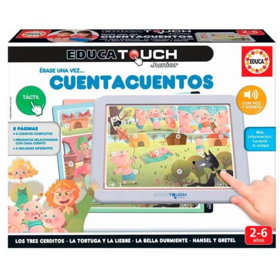 Educa Borras Tablet Tactil Educa Touch Junior Cuenta Cuentos 2* Puzzles Y Educativos