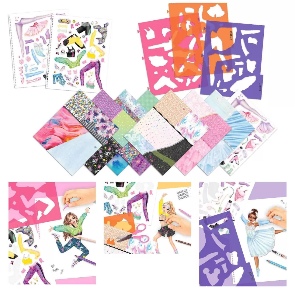 TopModel Manualidades^Top Model Cuaderno Para Colorear Dance