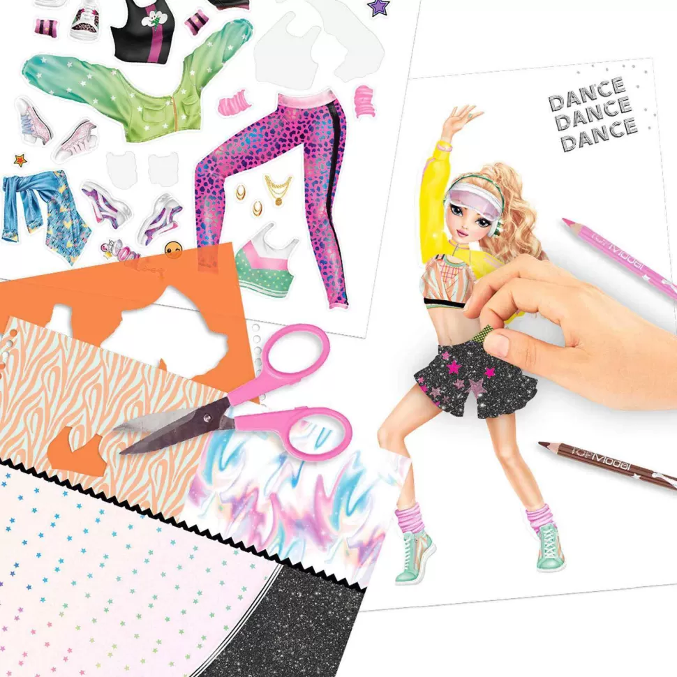 TopModel Manualidades^Top Model Cuaderno Para Colorear Dance