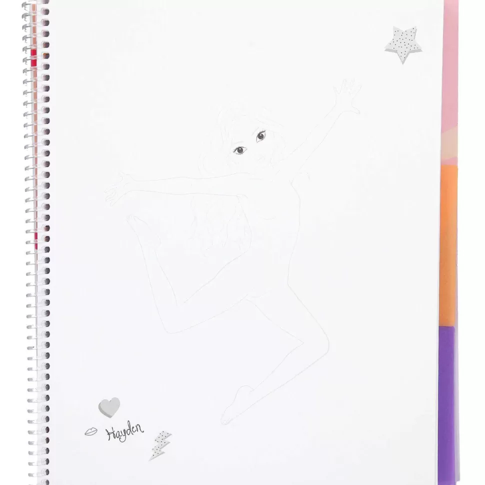 TopModel Manualidades^Top Model Cuaderno Para Colorear Dance