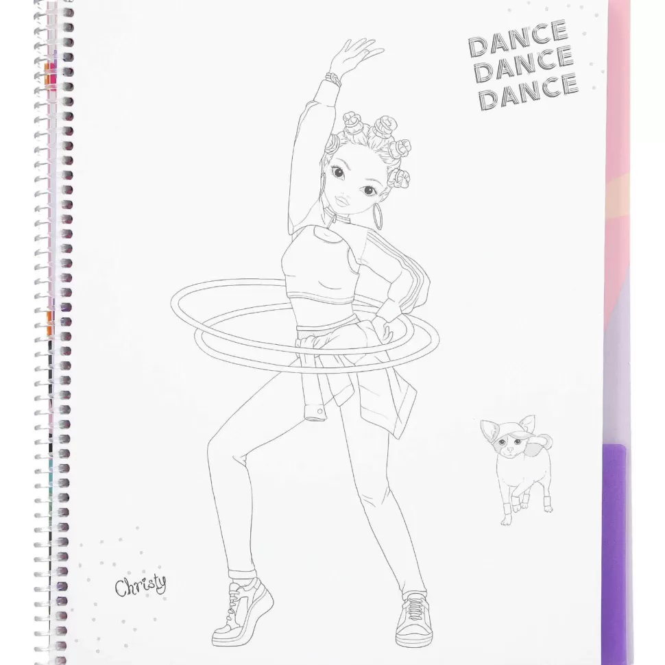 TopModel Manualidades^Top Model Cuaderno Para Colorear Dance