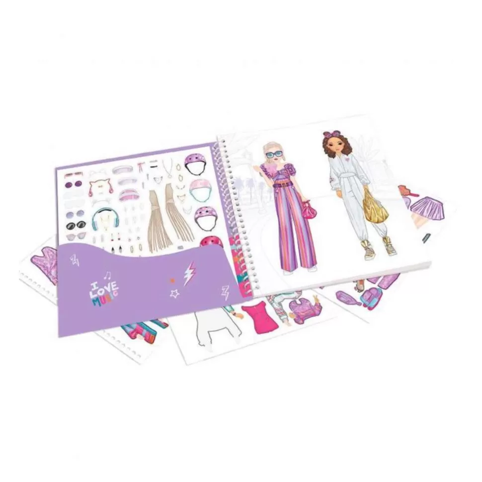 TopModel Manualidades^Top Model Dress Cuaderno Con Calcomanias