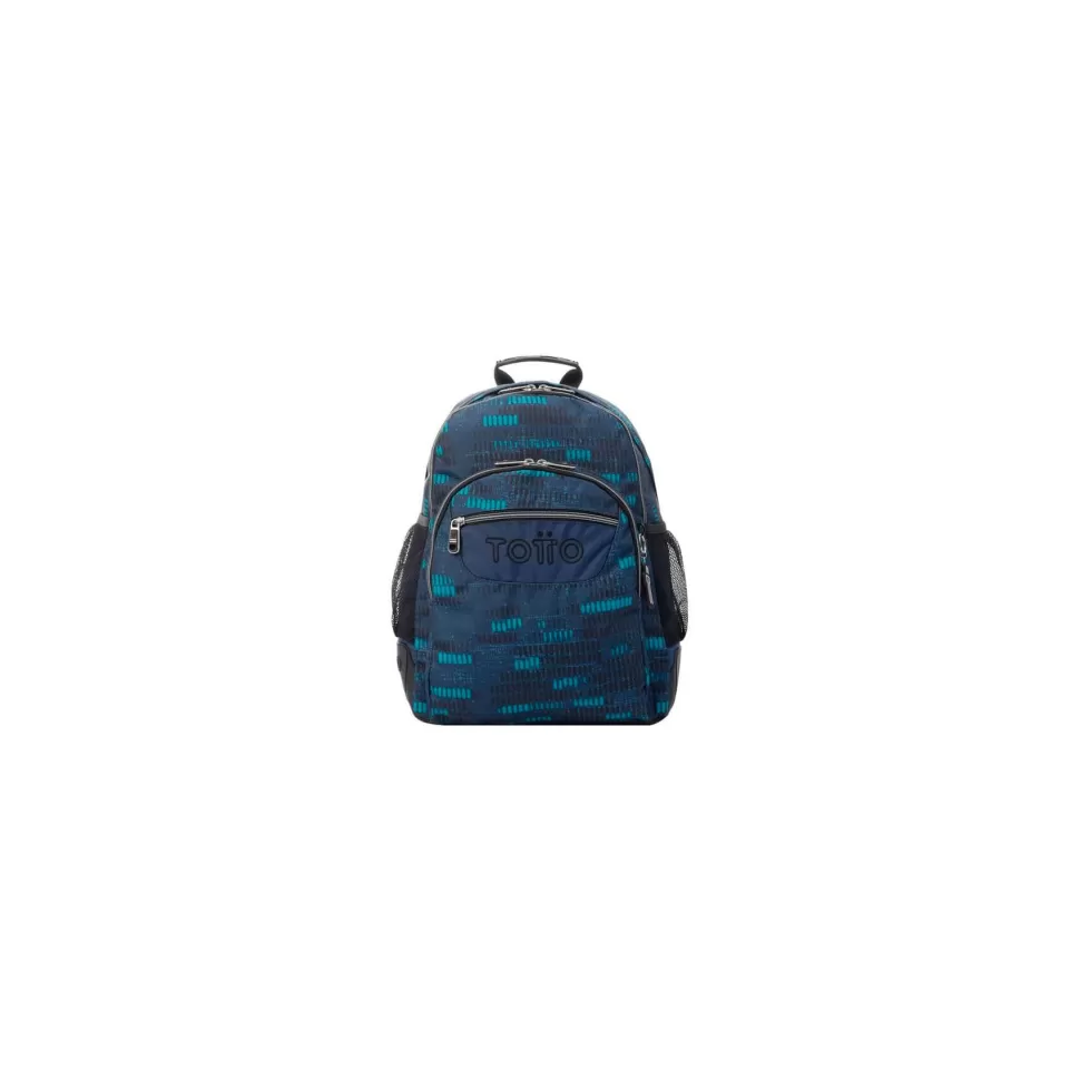 Totto Vuelta Al Cole^ Mochila Azul Jaspeado Acuareles