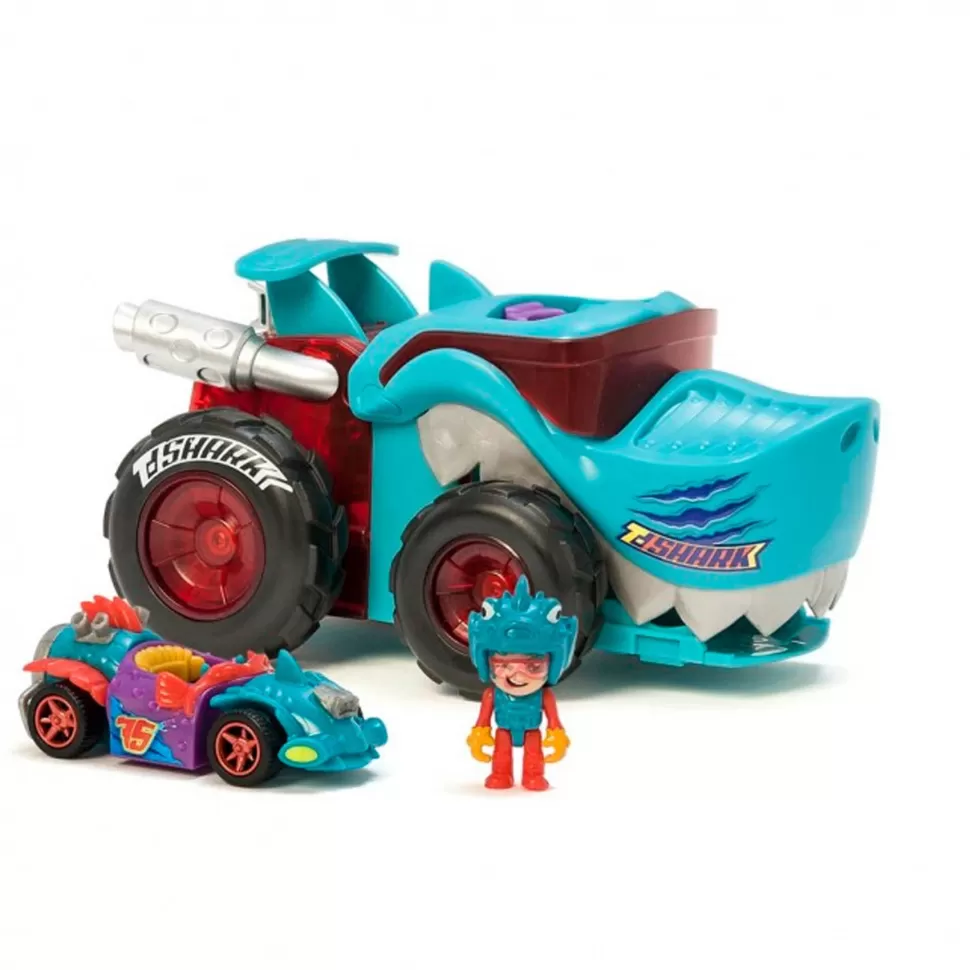 T-Racers Mega Wheels T-Shark & T-Rex* Vehículos Y Radio Control