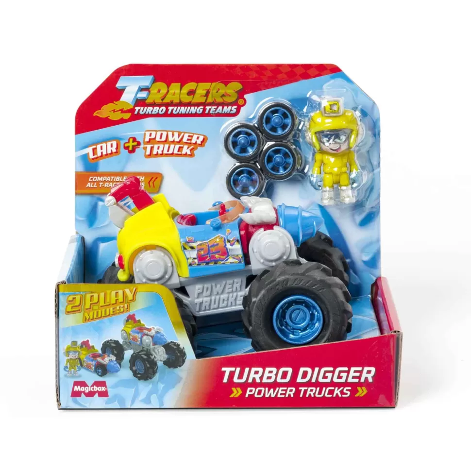 T-Racers Power Trucks Turbo Digger & Me* Figuras Y Minimundos