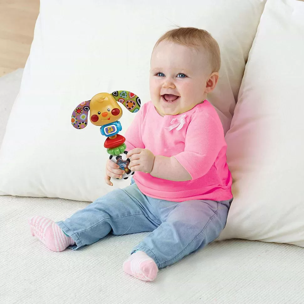 VTech Sonajero Electronico Toby El Perrito Con Luz Y Voz | Juguete Infantil* Primera Infancia