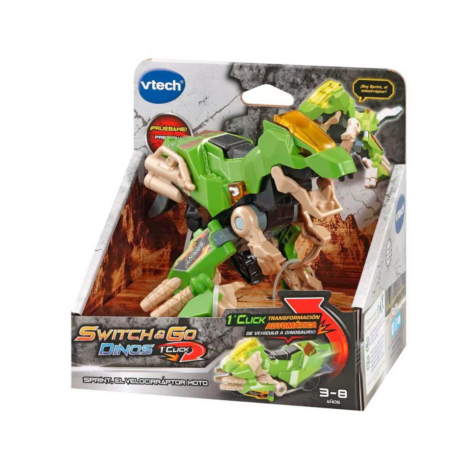 VTech Juguetes Electrónicos^ Switch & Go Dinos Sprint El Velociraptor Moto